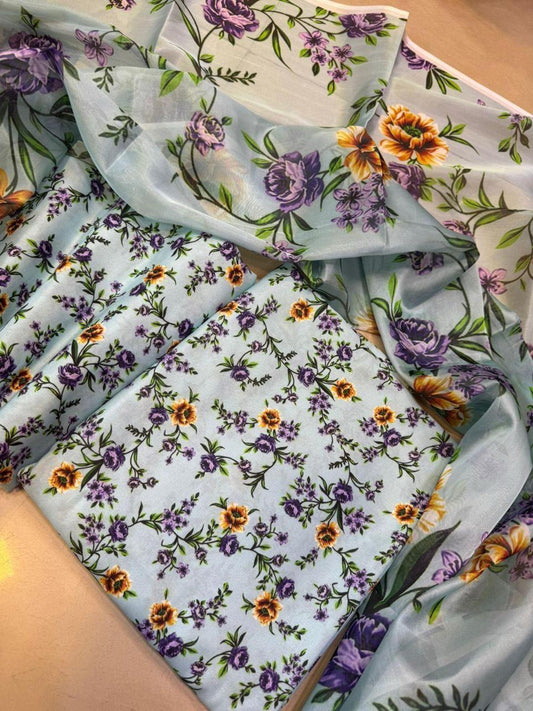 Digital Printed Swiss Lawn 3pc