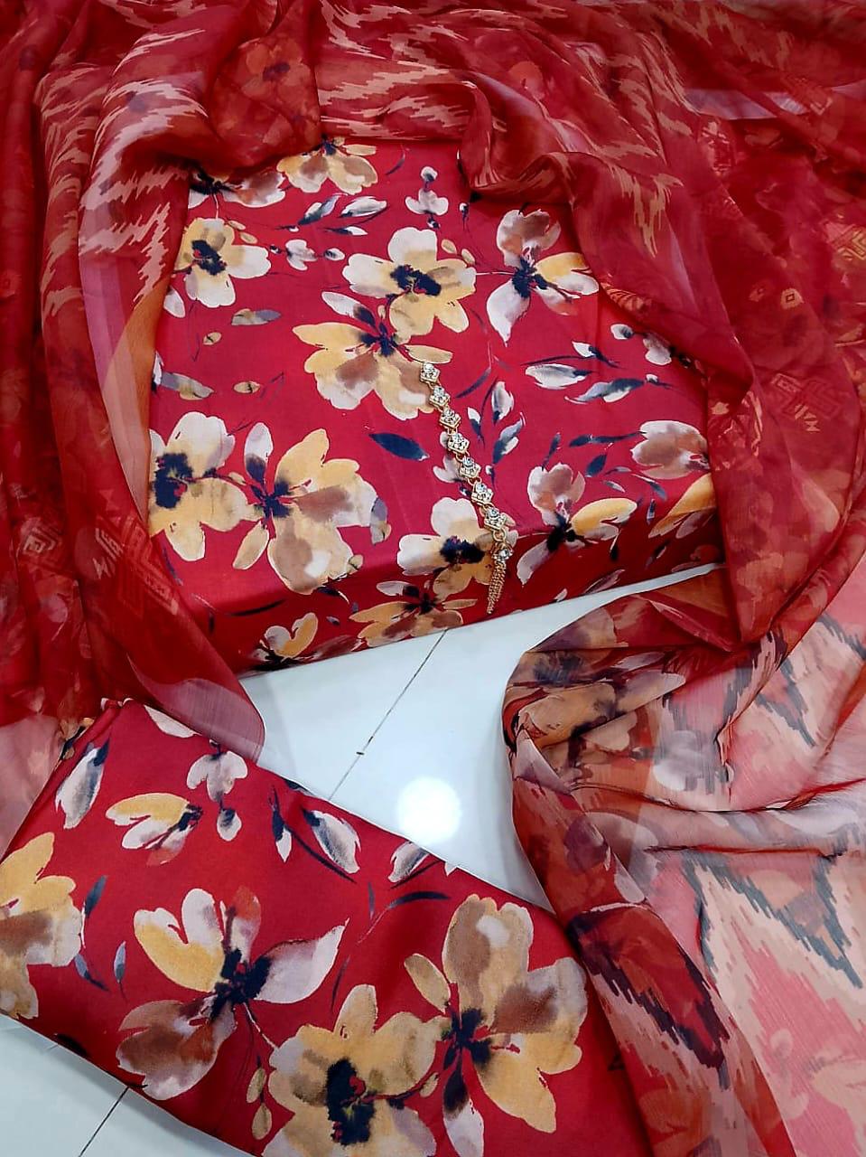 Digital Printed Swiss Lawn 3pc