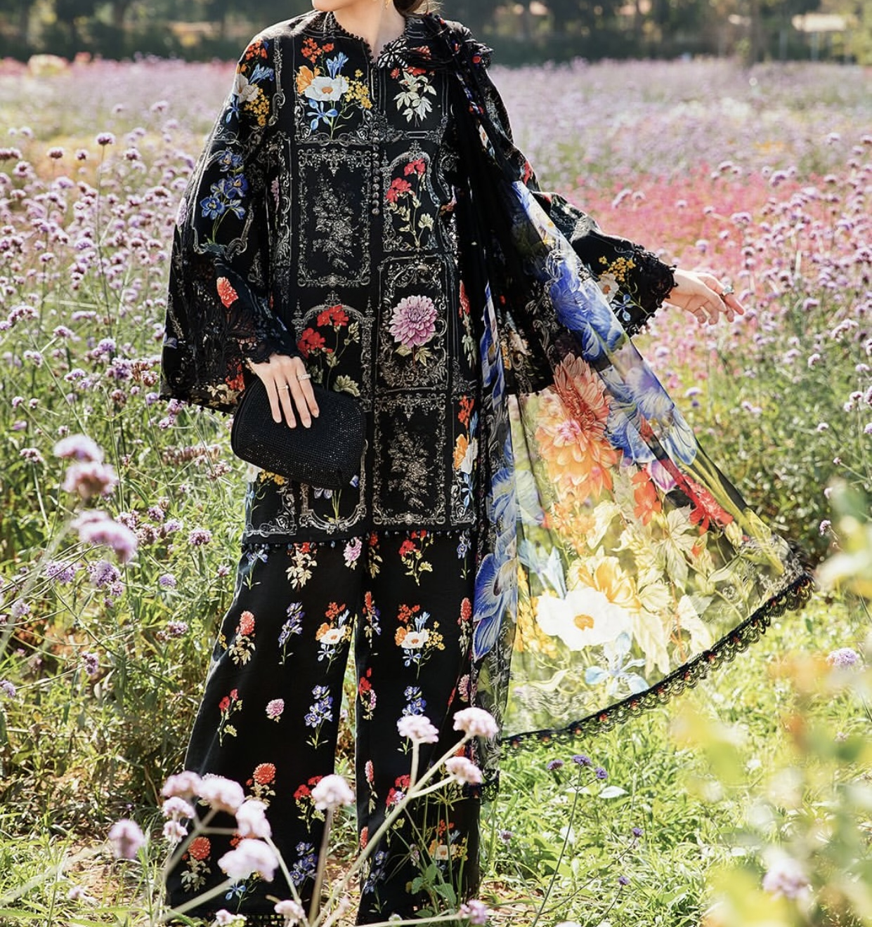 Digital Printed Swiss Lawn 3pc