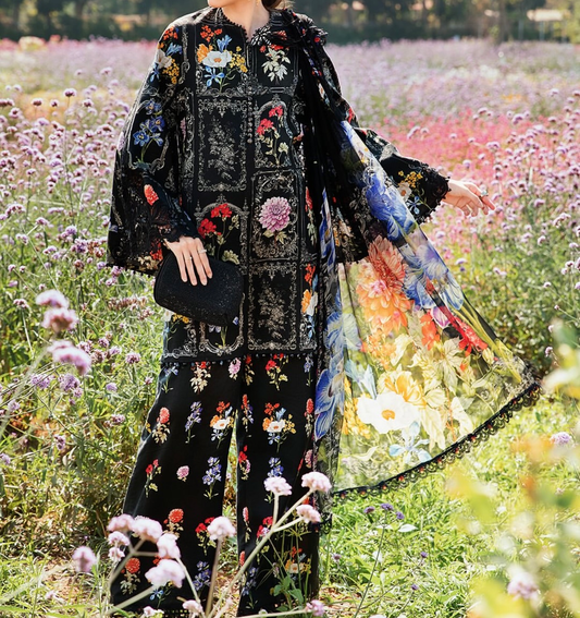 Digital Printed Swiss Lawn 3pc