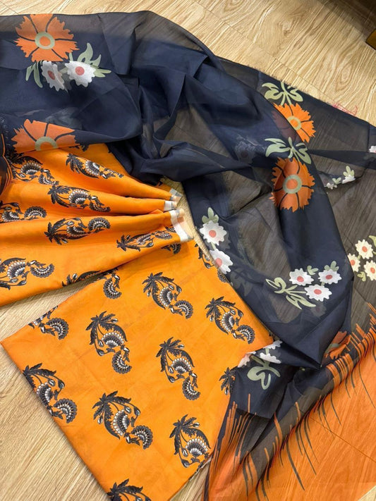 Digital Printed Swiss Lawn 3pc