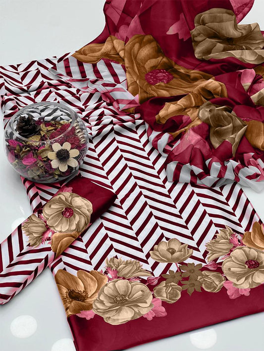 Digital Printed Silk 3pc