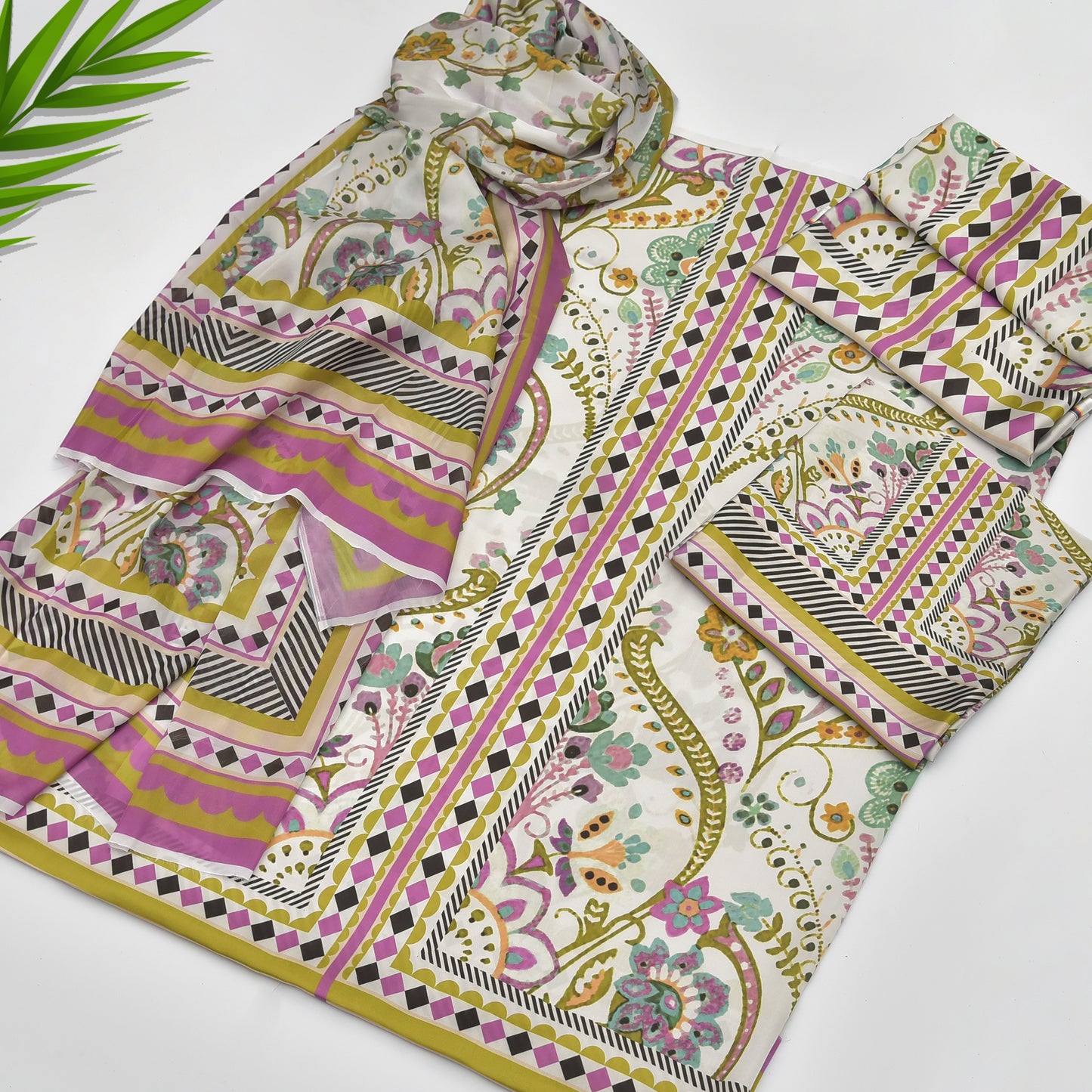Digital Printed Silk 3pc