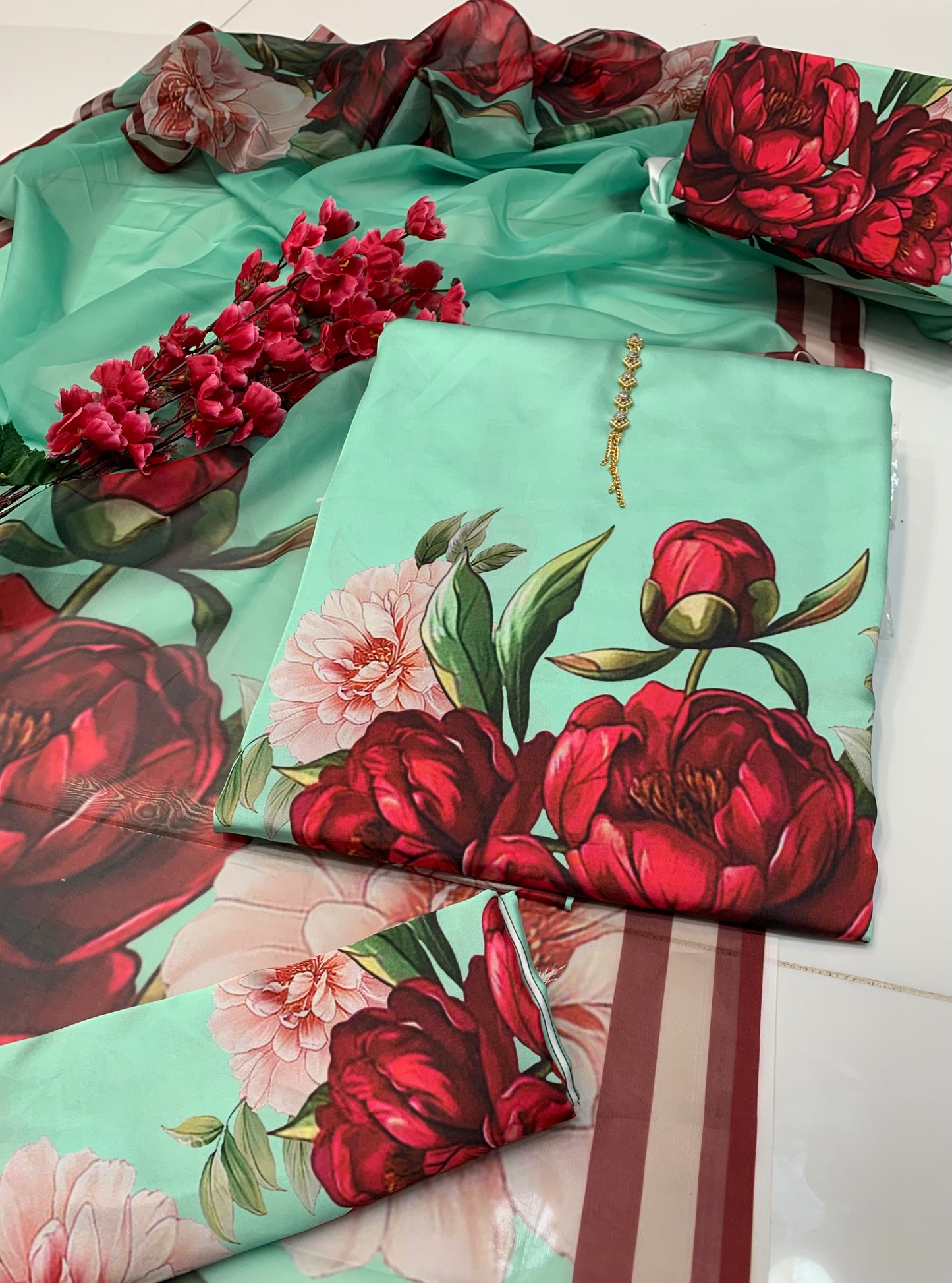 Digital Printed Silk 3pc