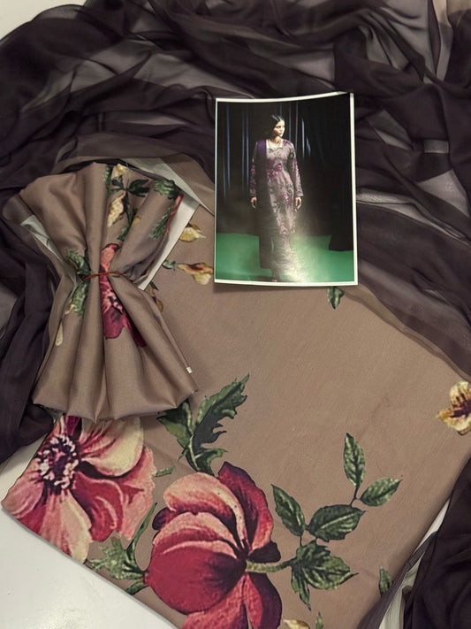 Digital Printed Swiss Lawn 3pc