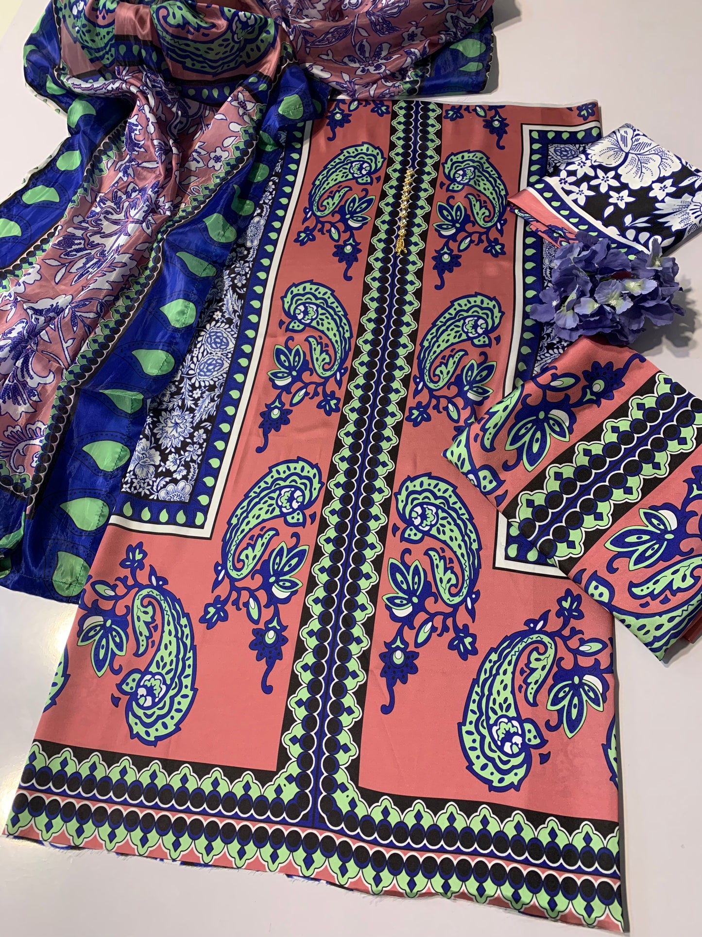 Digital Printed Silk 3pc