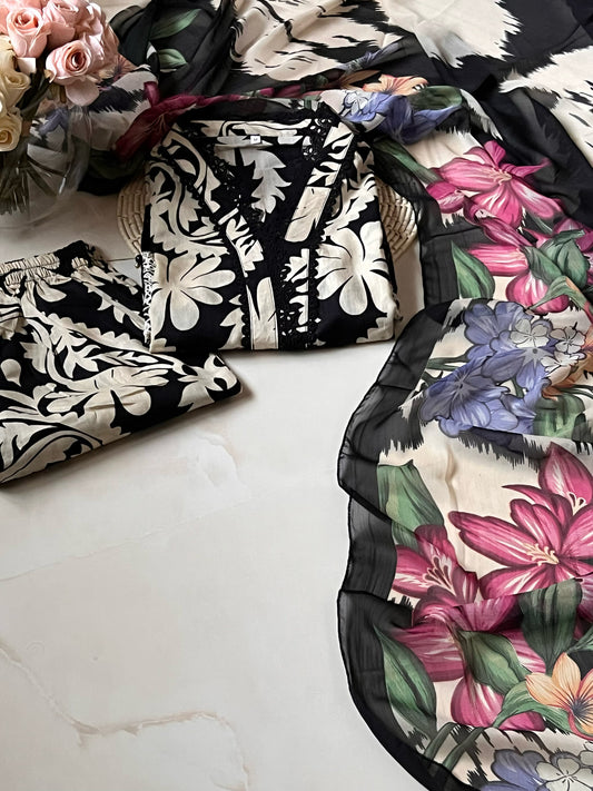 Ready-To-Wear Lawn 3pc Embroidered