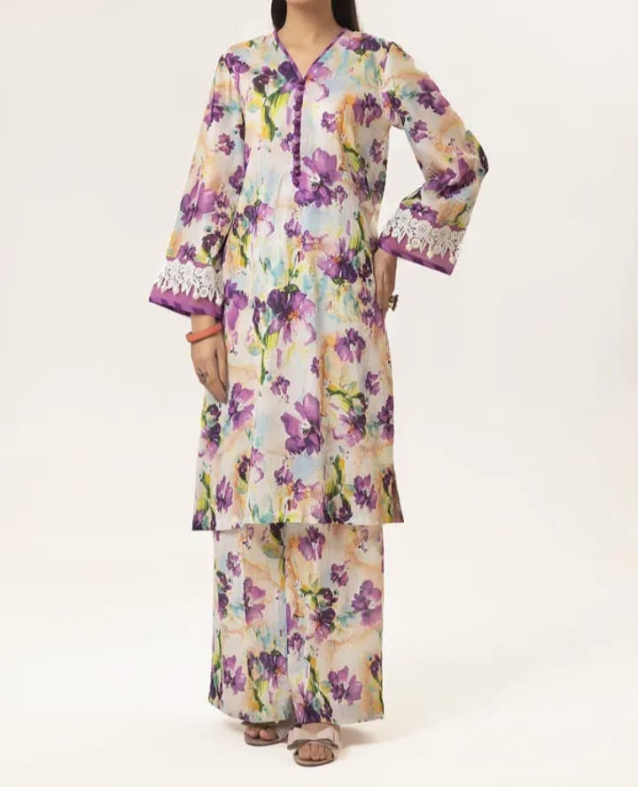 Digital Printed Swiss Lawn 3pc