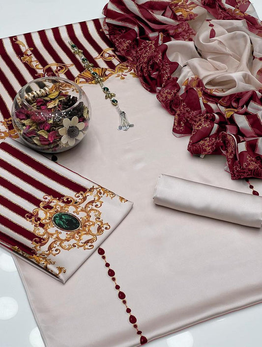 Digital Printed Silk 3pc