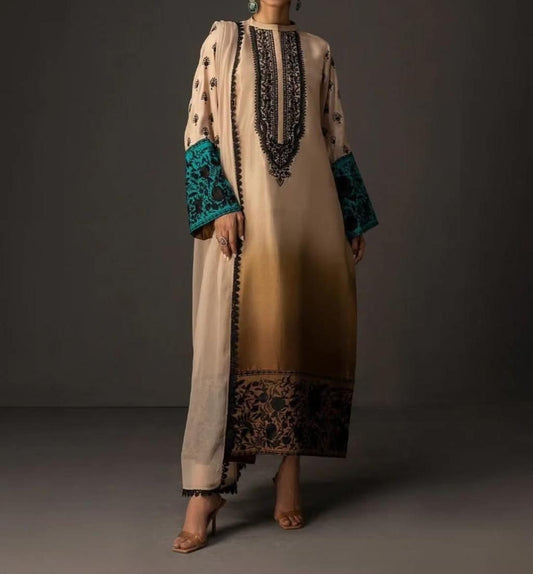 Digital Printed Silk 3pc