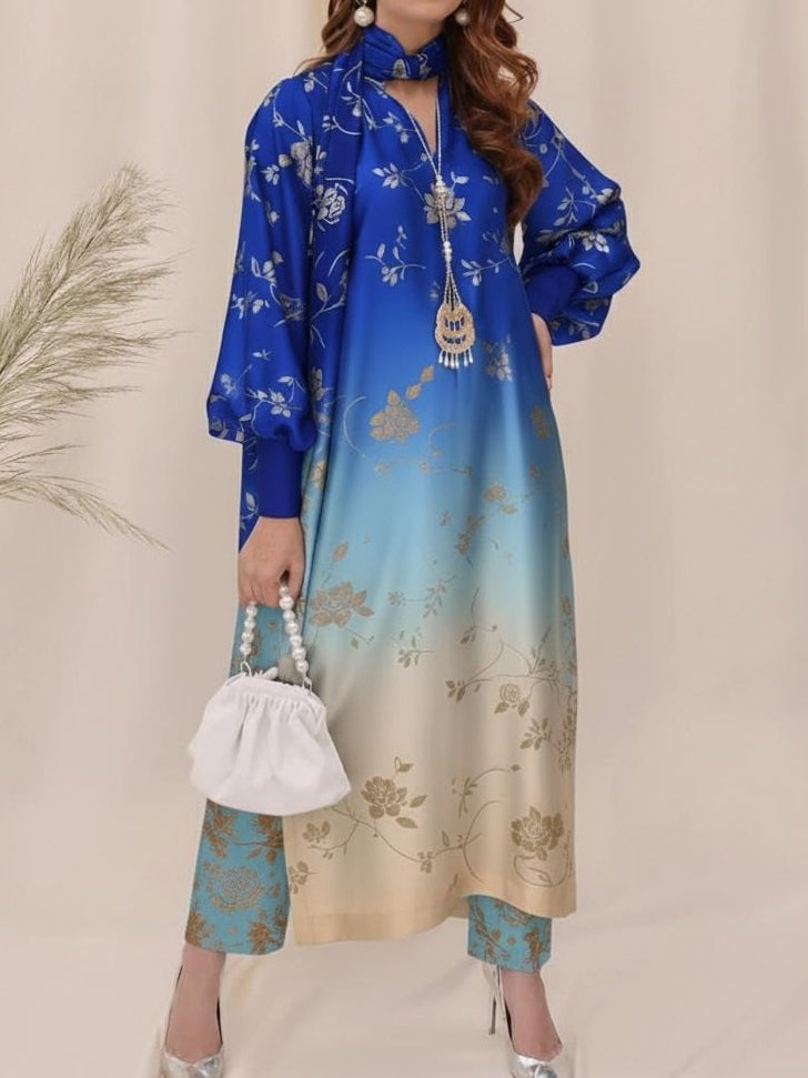 Digital Printed Silk 3pc