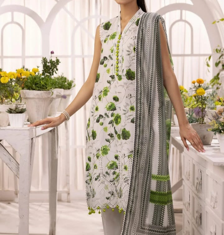 Digital Printed Swiss Lawn 3pc