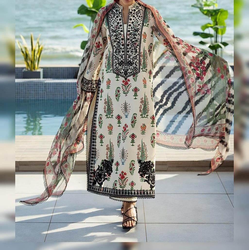 Digital Printed Silk 3pc