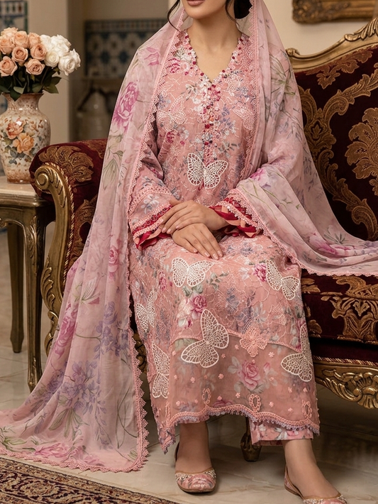 Ready-To-Wear Chikankari Lawn 3pc