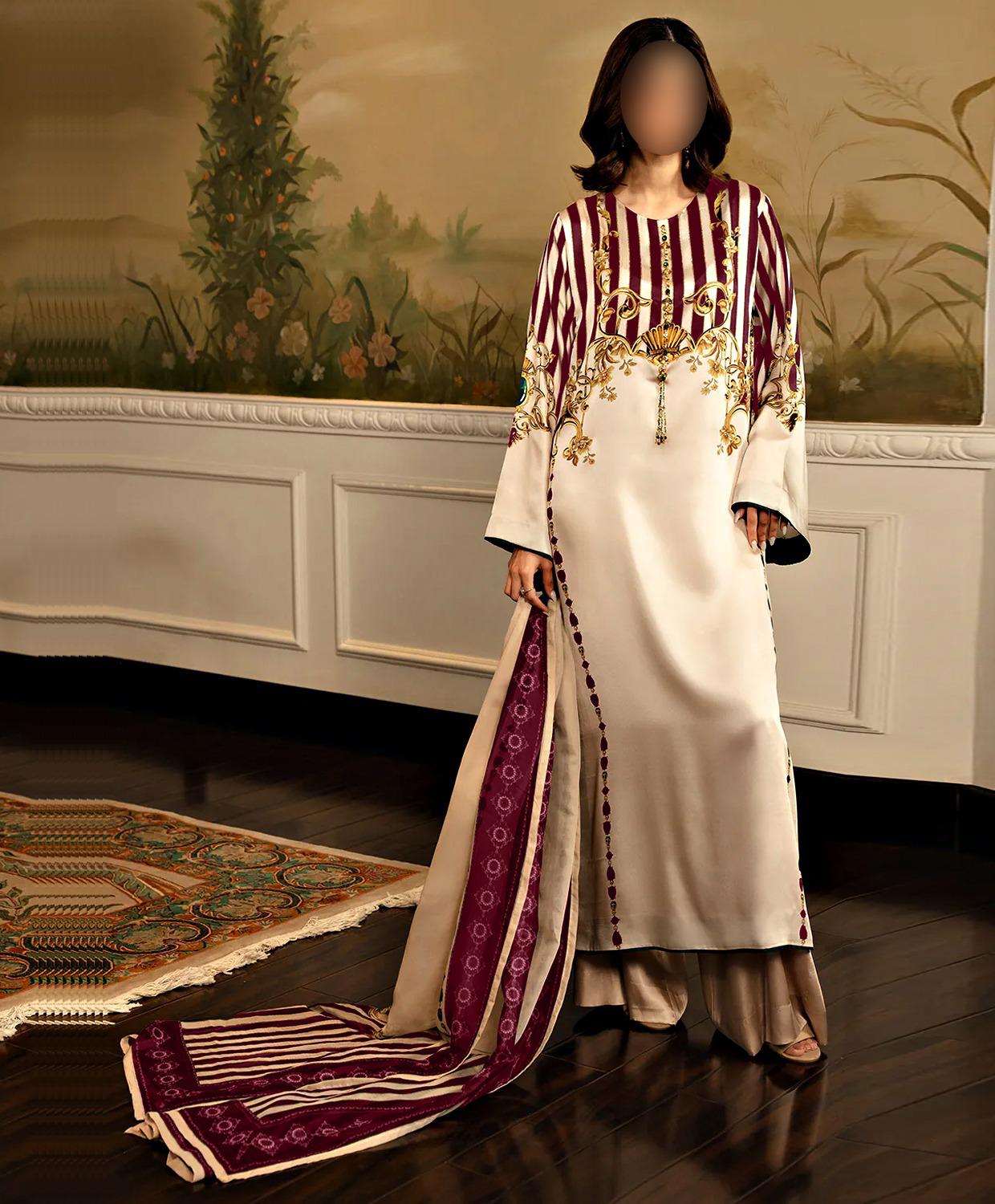 Digital Printed Silk 3pc