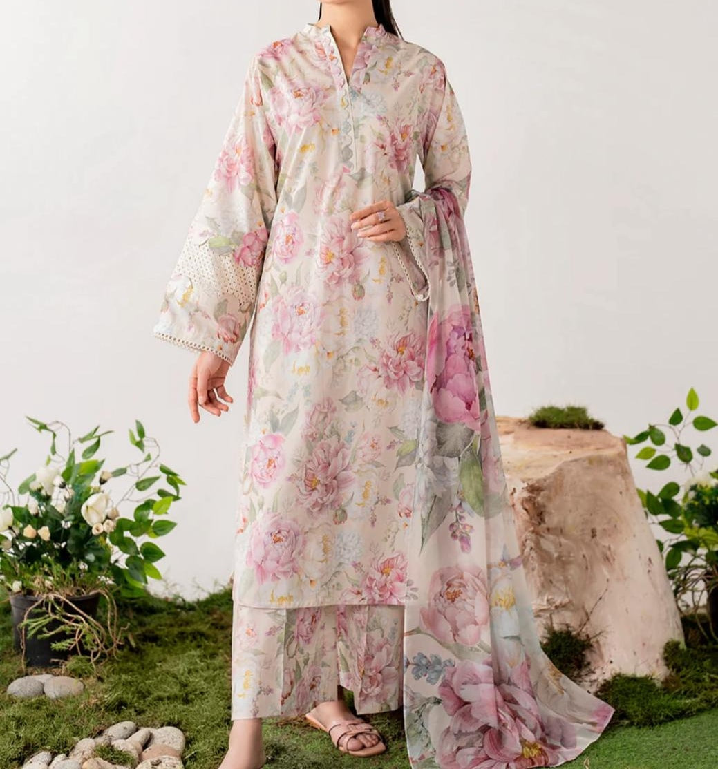 Digital Printed Silk 3pc