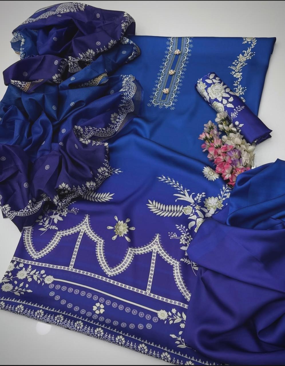 Digital Printed Swiss Lawn 3pc