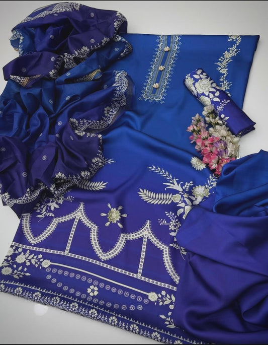 Digital Printed Swiss Lawn 3pc