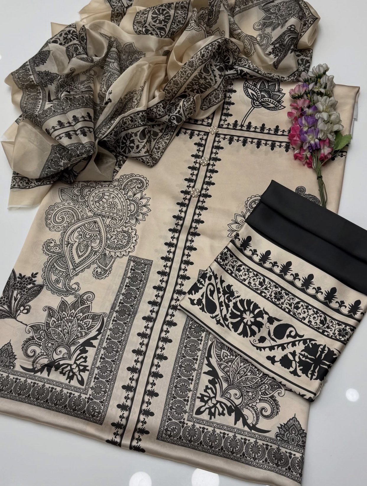 Digital Printed Silk 3pc