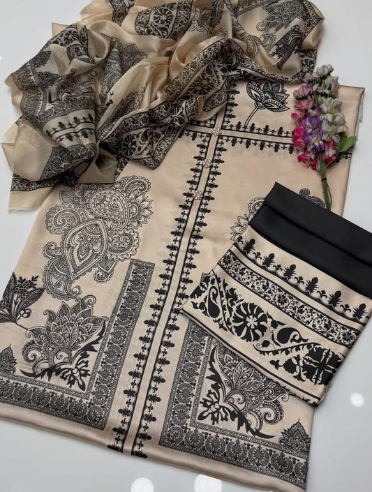 Digital Printed Silk 3pc