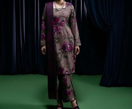 Digital Printed Swiss Lawn 3pc